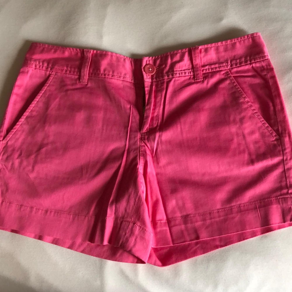 Lilly Pulitzer pink chino shorts, Sz 4